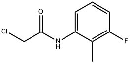 2-氯-N-(3-氟-2-甲基-苯基)-乙酰胺 结构式