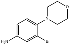 3-溴-4-吗啉代苯胺 结构式