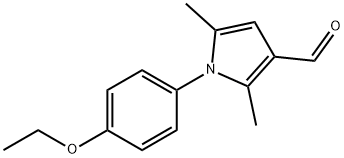 1-(4-乙氧基苯基)-2,5-二甲基-1H-吡咯-3-甲醛 结构式