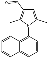 2,5-二甲基-1-(萘-1-基)-1H-吡咯-3-甲醛 结构式