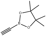 2-乙炔-4,4,5,5-四甲基-[1,3,2]二噁硼烷 结构式