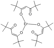 三(2,2,6,6-四甲基-3,5-庚二酮酸)铒 结构式