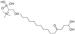 3-dodecanoylpropanediol-1-phosphorylcholine 结构式