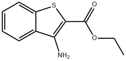 3-氨基苯并[B]噻吩-2-乙酸乙酯 结构式