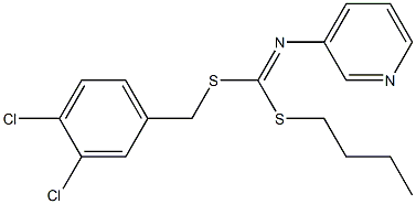 Butyl (3,4-dichlorophenyl)methyl-3-pyridinylcarbonimidodithioate 结构式