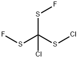(Chlorodithio)chlorodifluoromethane 结构式