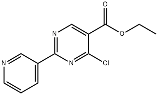 ethyl 4-chloro-2-pyridin-3-ylpyrimidine-5-carboxylate 结构式