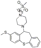 4-[10,11-dihydro-8-(methylthio)dibenzo[b,f]thiepin-10-yl]piperazinium methanesulphonate 结构式