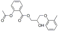 2-hydroxy-3-(2-methylphenoxy)propyl o-acetylsalicylate  结构式