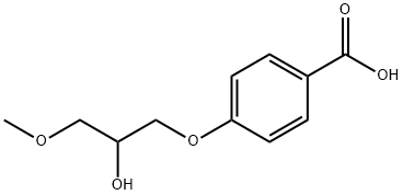 4-(2-HYDROXY-3-METHOXY-PROPOXY)-BENZOIC ACID 结构式