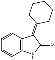 3-亚环己基-1,3-二氢-2H-吲哚-2-酮 结构式