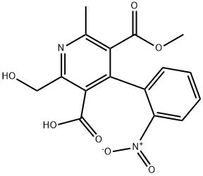 羟基去氢硝苯羧酸酯 结构式