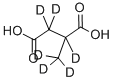 2-METHYL-D3-SUCCINIC-2,3,3-D3 ACID 结构式