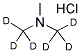 TRIMETHYL-D6-AMINE HCL (DIMETHYL-D6) 结构式