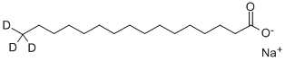 棕榈酸钠-D3 结构式