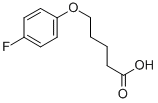 5-(4-氟苯氧基)正戊酸 结构式