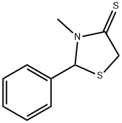 4-Thiazolidinethione,  3-methyl-2-phenyl- 结构式