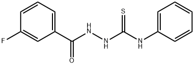 3-[(3-氟苯基)羰基氨基]-1-苯基-硫脲 结构式