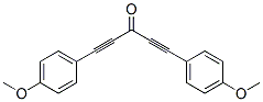 1,5-Bis(4-methoxyphenyl)-1,4-pentadiyn-3-one 结构式