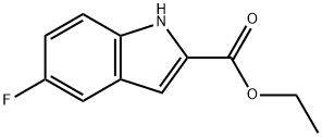 5-氟吲哚-2-甲酸乙酯 结构式