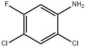 2,4-二氯-5-氟苯胺 结构式