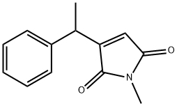 1H-Pyrrole-2,5-dione, 1-methyl-3-(1-phenylethyl)- (9CI) 结构式