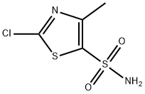 2-氯-4-甲基噻唑-5-磺酰胺 结构式