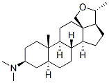 (20R)-18,20-epoxy-N,N-dimethyl-5alpha-pregnan-3beta-amine  结构式