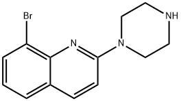 8-溴-2-(哌嗪-1-基)喹啉 结构式