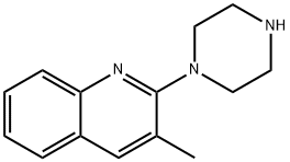 3-甲基-2-哌嗪-1-喹啉 结构式