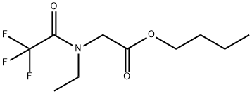 N-Ethyl-N-(trifluoroacetyl)glycine butyl ester 结构式