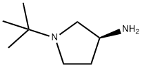 3-Pyrrolidinamine,1-(1,1-dimethylethyl)-,(3S)-(9CI) 结构式