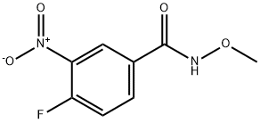 4-FLUORO-N-METHOXY-3-NITROBENZAMIDE 结构式