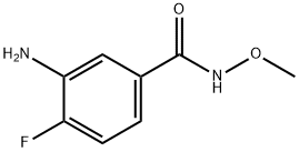 3-AMINO-4-FLUORO-N-METHOXYBENZAMIDE 结构式