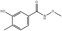 3-HYDROXY-N-METHOXY-4-METHYLBENZAMIDE 结构式