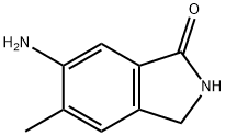 1H-Isoindol-1-one,  6-amino-2,3-dihydro-5-methyl- 结构式