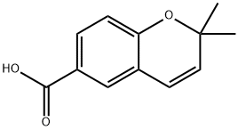 2,2-DIMETHYL-2H-CHROMENE-6-CARBOXYLIC ACID 结构式