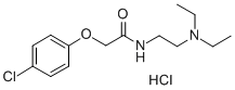 2-(4-chlorophenoxy)-N-[2-(diethylamino)ethyl]acetamide monohydrochloride 结构式