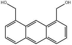 1,8-双(羟甲基)蒽 结构式