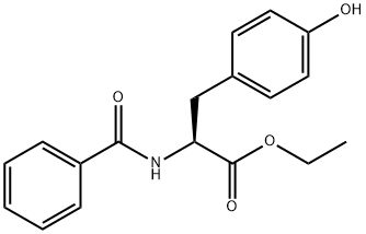 N-苯甲酰-L-酪氨酸乙酯 结构式