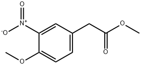 2-(4-甲氧基-3-硝基苯基)乙酸甲酯 结构式