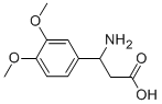 3-氨基-3-(3,4-二甲氧基苯基)丙酸 结构式