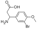 3-氨基-3-(3-溴-4-甲氧基苯基)丙酸 结构式