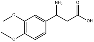 3-氨基-3-(3,4-二甲氧基苯基)丙酸 结构式