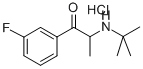 1-PROPANONE, 2-[(1,1-DIMETHYLETHYL)AMINO]-1-(3-FLUOROPHENYL)-, HYDROCHLORIDE 结构式