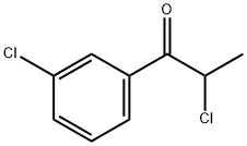 2-氯-1-(3-氯苯基)丙-1-酮 结构式
