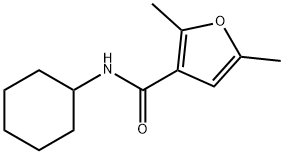 N-cyclohexyl-2,5-dimethyl-3-furamide 结构式