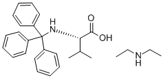 N-ALPHA-TRITYL-L-VALINE DIETHYLAMINE 结构式