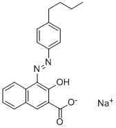 sodium 4-[(4-butylphenyl)azo]-3-hydroxy-2-naphthoate 结构式