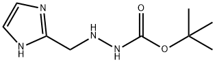 Hydrazinecarboxylic acid, 2-(1H-imidazol-2-ylmethyl)-, 1,1-dimethylethyl ester 结构式